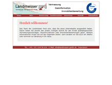 Tablet Screenshot of landmesser-gmbh.de